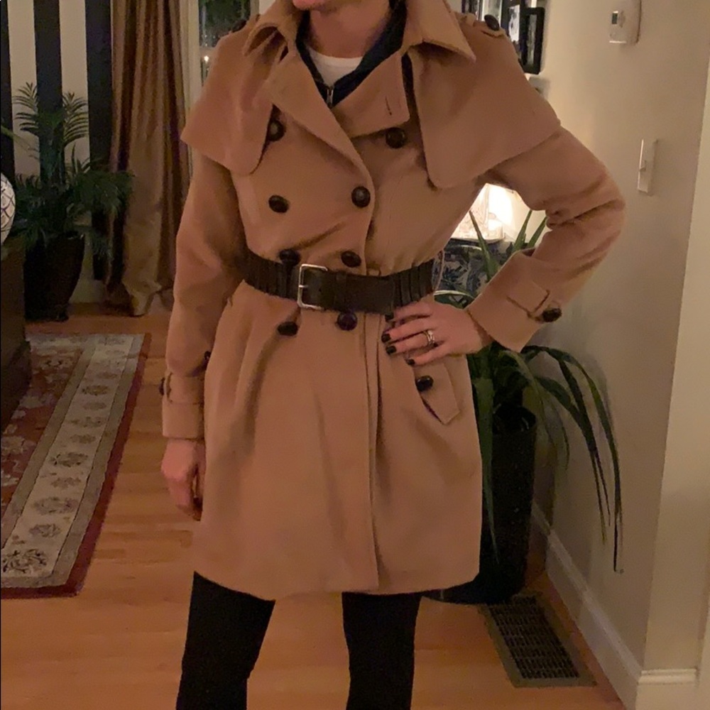 Camel pea coat